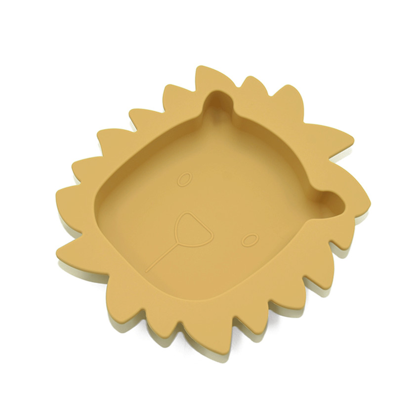 Assiette en silicone lion Honey Gold