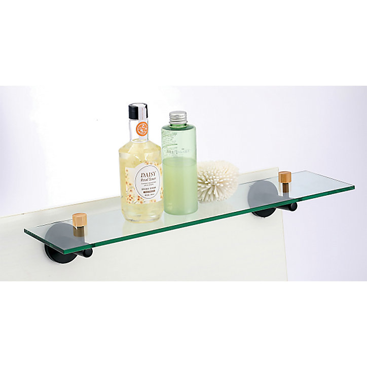 Tablette verre et bambou noir Lana MSV