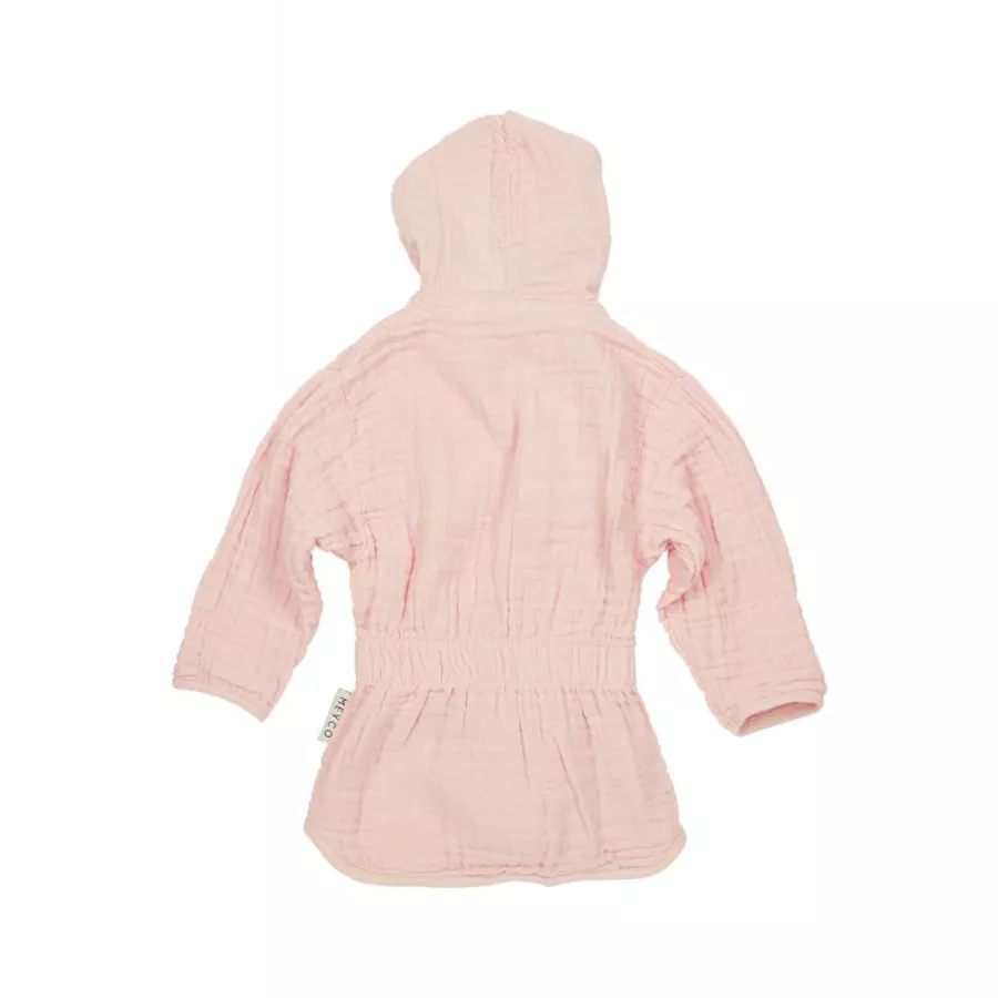 MEYCO Bademantel Musslin Uni Soft Pink