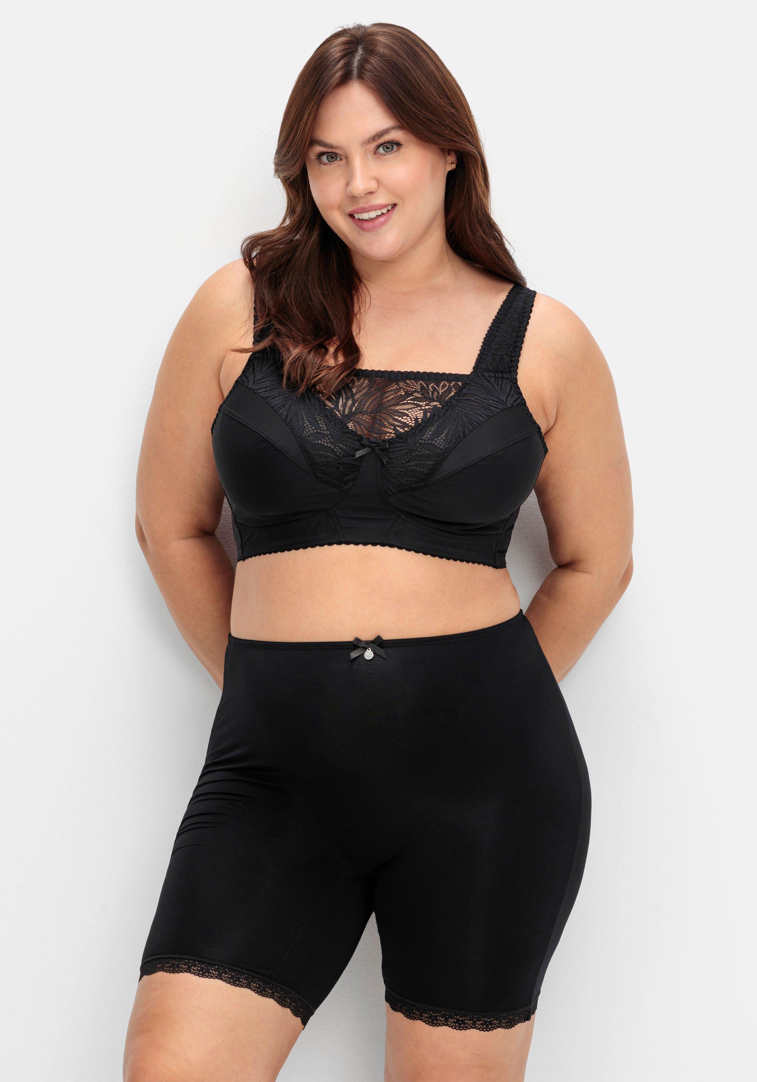 Shaping-Formpants mit hoher Taille und Spitzensaum