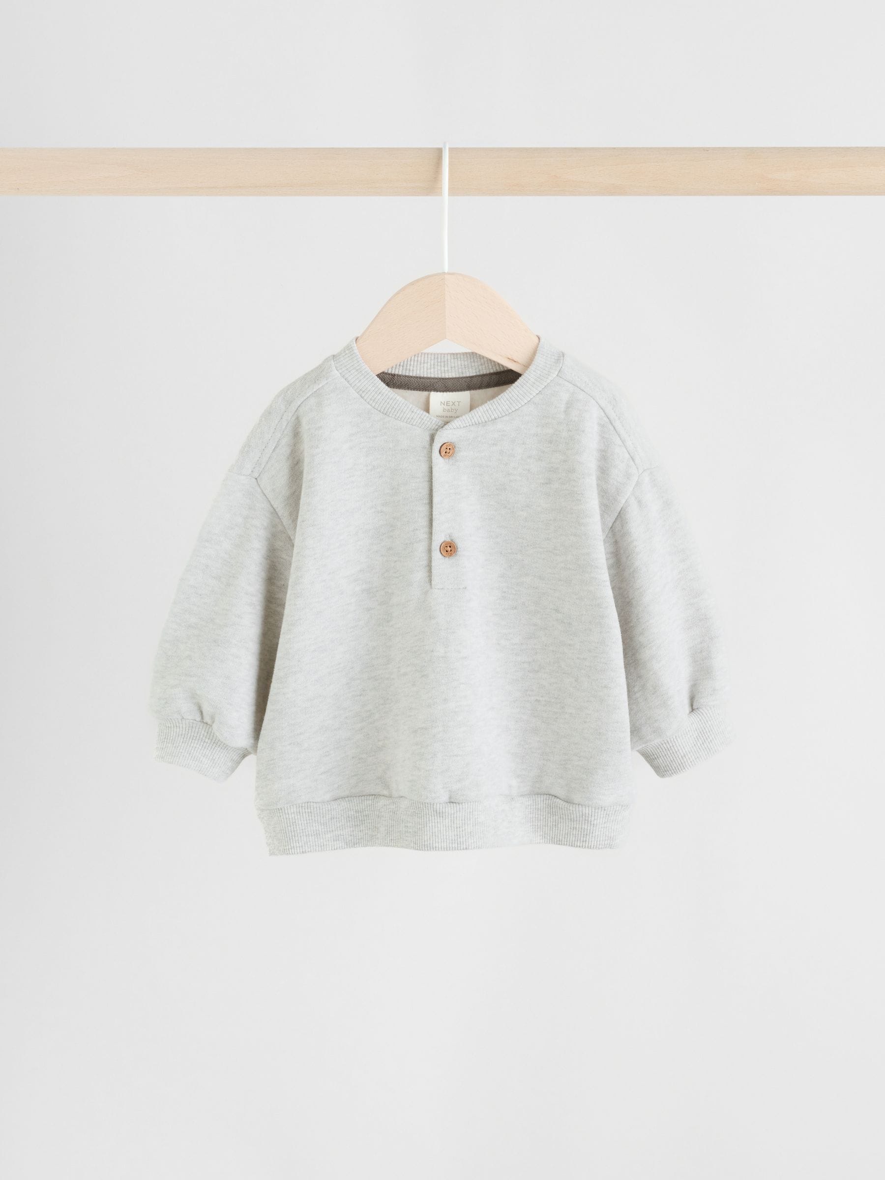 Grijs geruit - Set van babysweatshirt en broek (0mnd -2jr)