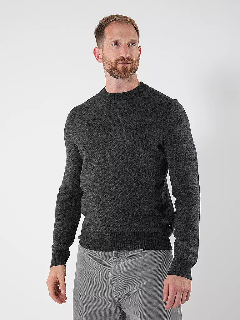BOSS Pullover schwarz