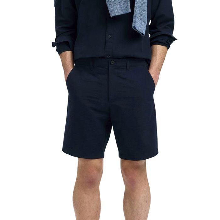 Selected Regular Karl Seersucker Short Heren