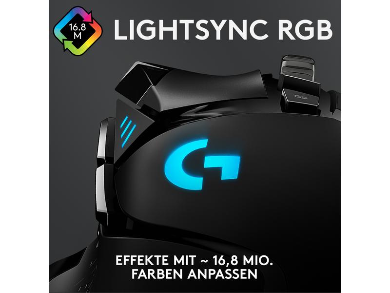 Logitech Gaming-Maus G502 HERO Hochpräzise Gaming-Maus mit justierbarem Handling und RGB-Beleuchtung