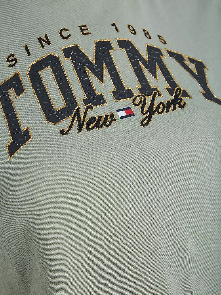 TOMMY JEANS T-Shirt Cropped Fit grau
