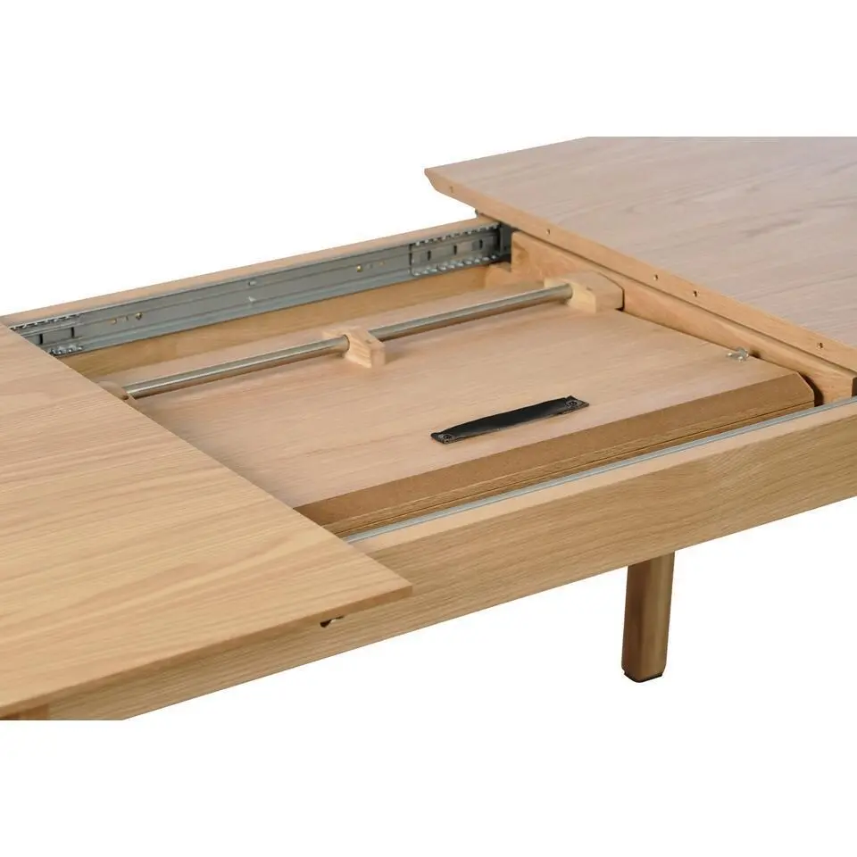 Eettafel Uitschuifbaar - Naturel Eiken - 95x140-200cm - Bari