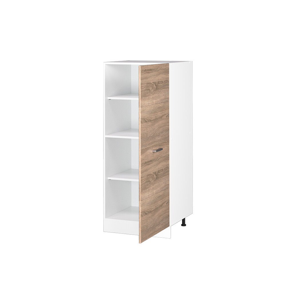 Vicco Backofenumbauschrank Küchenschrank Küchenzeile R-Line 60 cm Weiß Sonoma große Tür