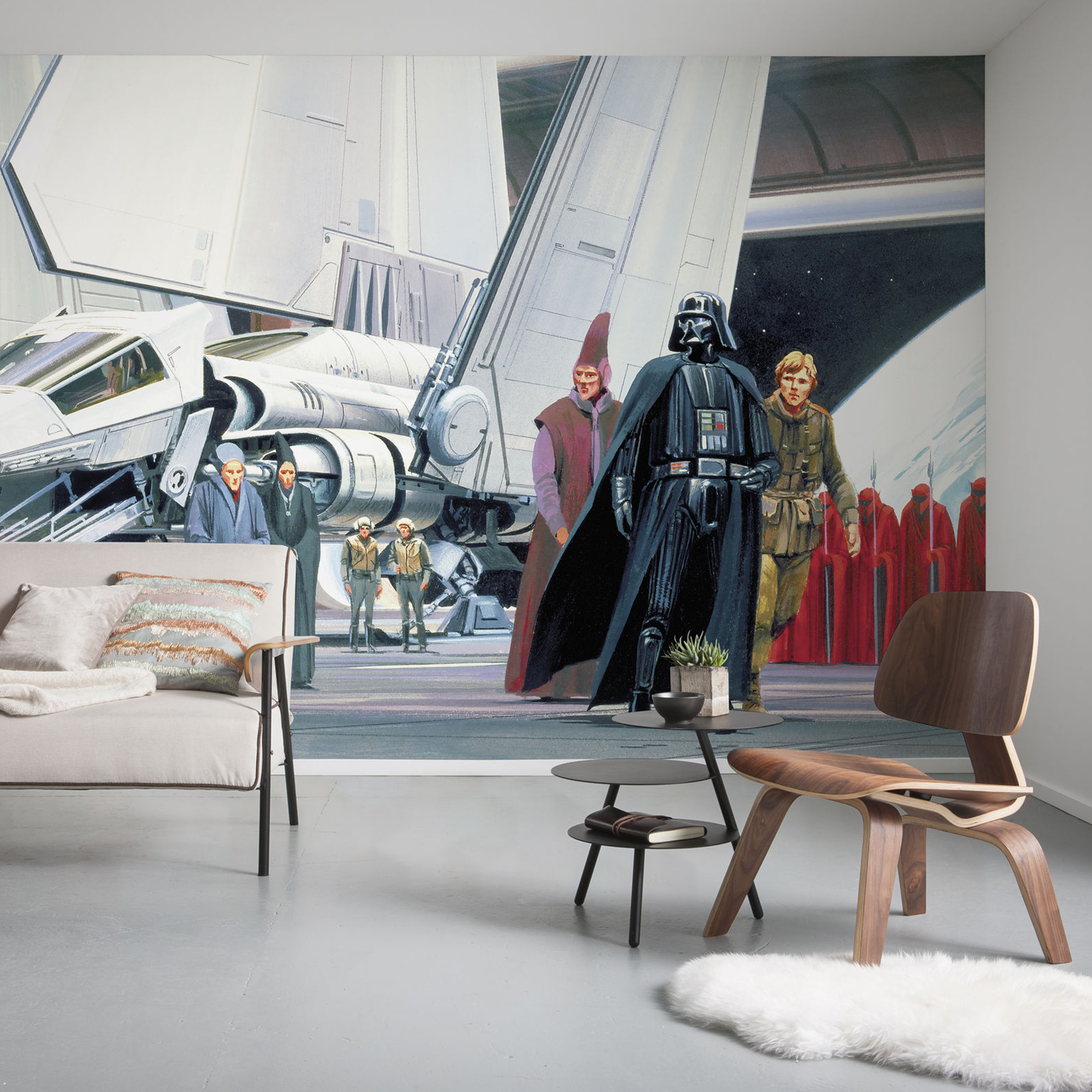 Vlies-Fototapete DEATH STAR SHUTTLE DOCK - bunt - 500x250 cm