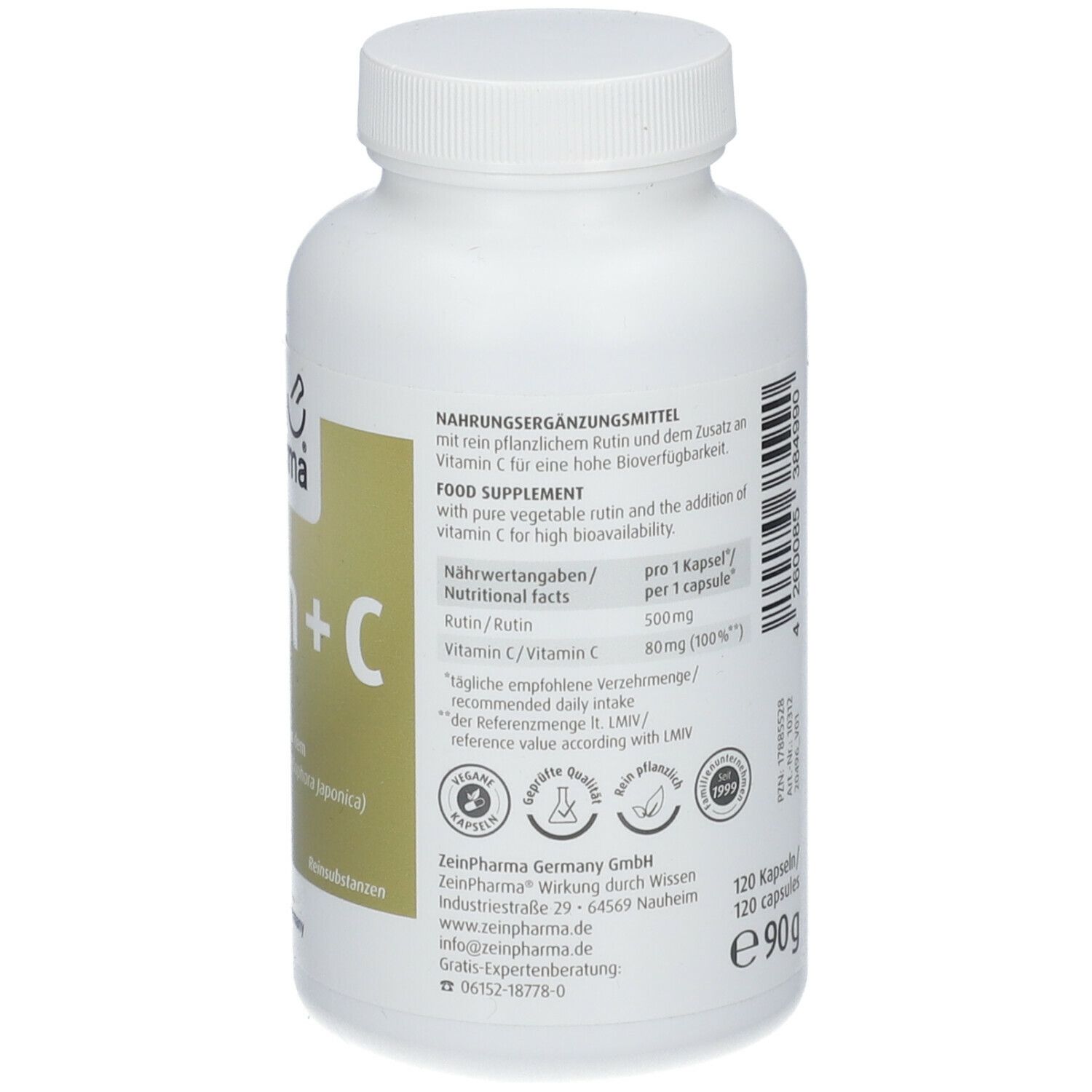 ZeinPharma® Rutin + C 500 mg