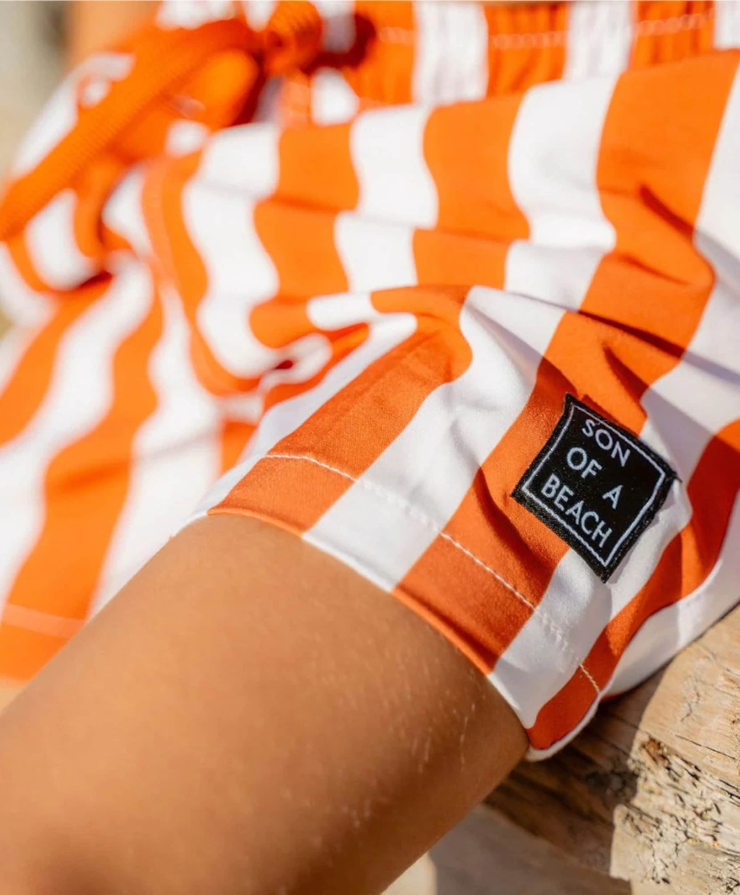 Son of a Beach Jongens zwemshort brique
