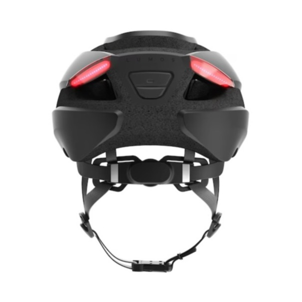 (Gr. M/L) Ultra Verstellbarer Fahrrad Helm Velo Kopf Schutz mit Front- und Rücklicht / Blinkerfunktion - Schwarz