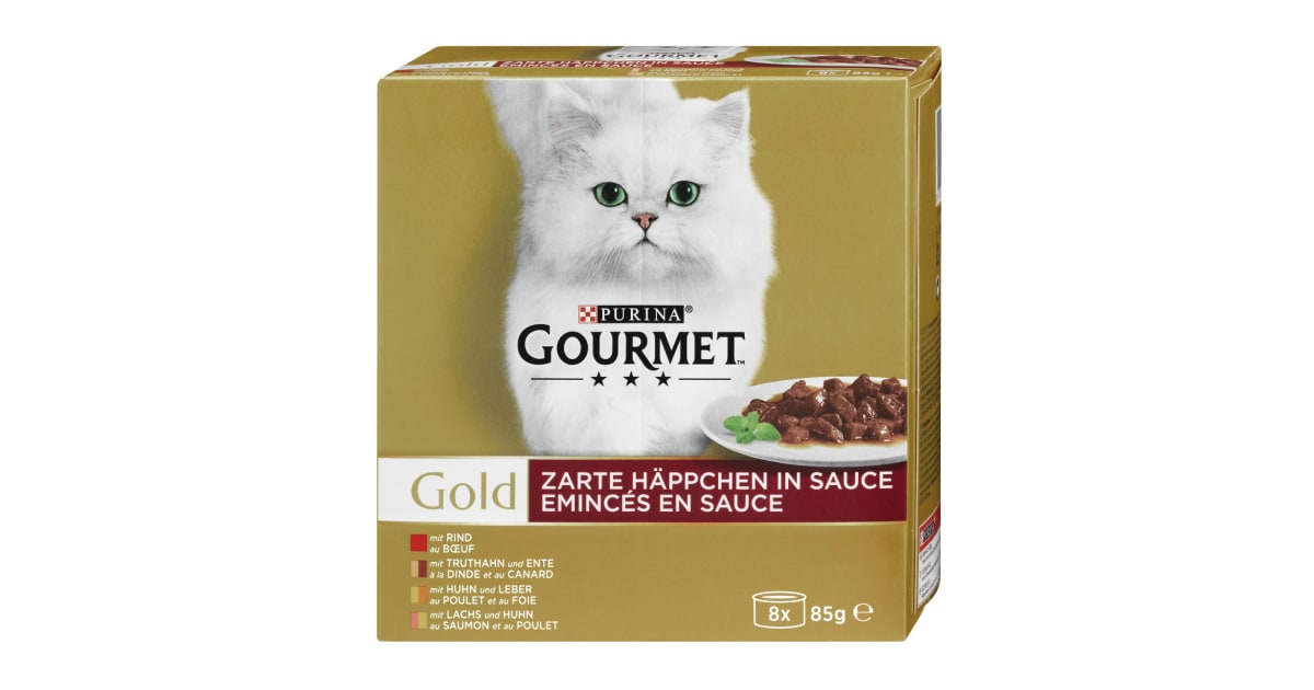 PURINA Gourmet Gold Zarte Häppchen 8x 85 gr