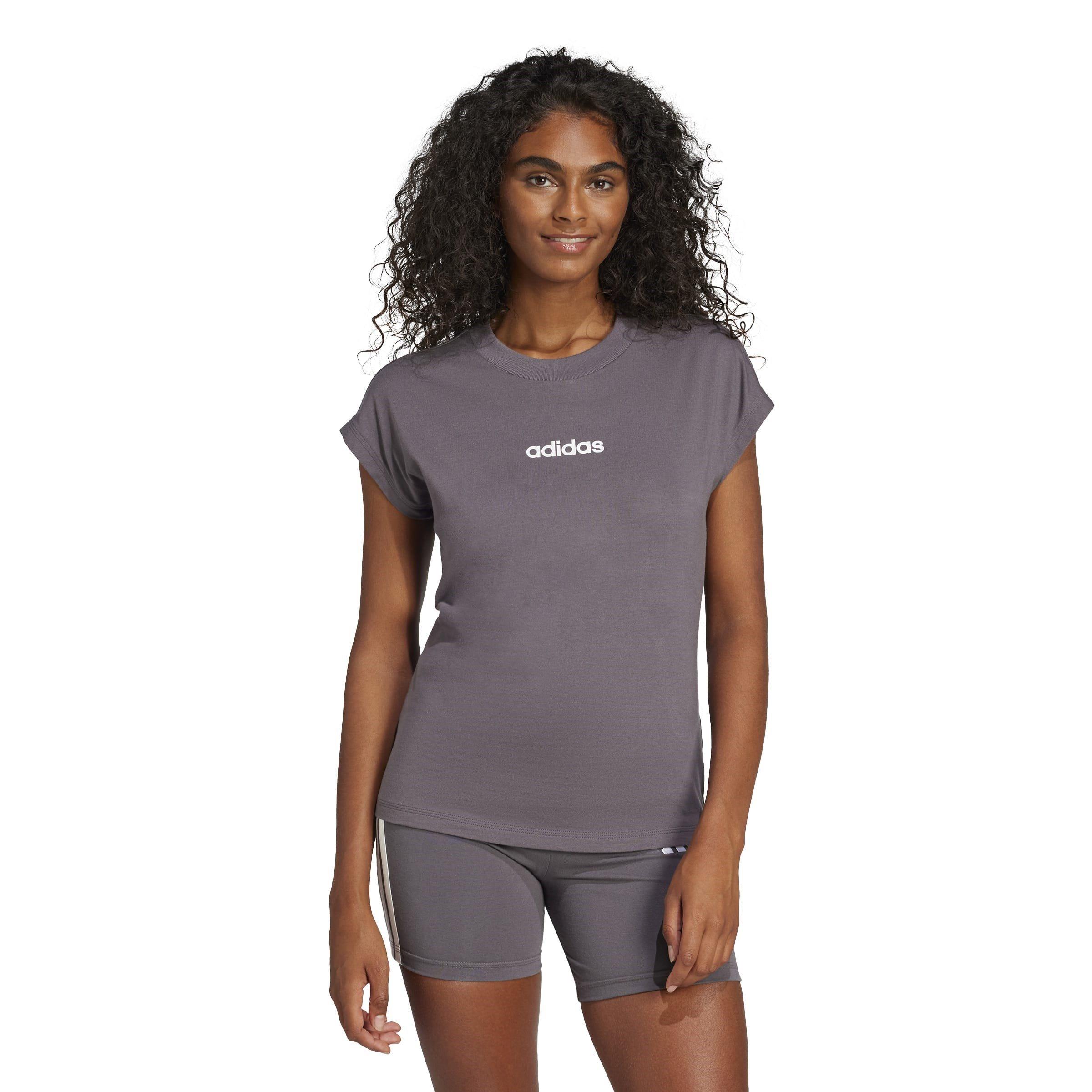 adidas Essentials Linear Cotton T-Shirt Womens