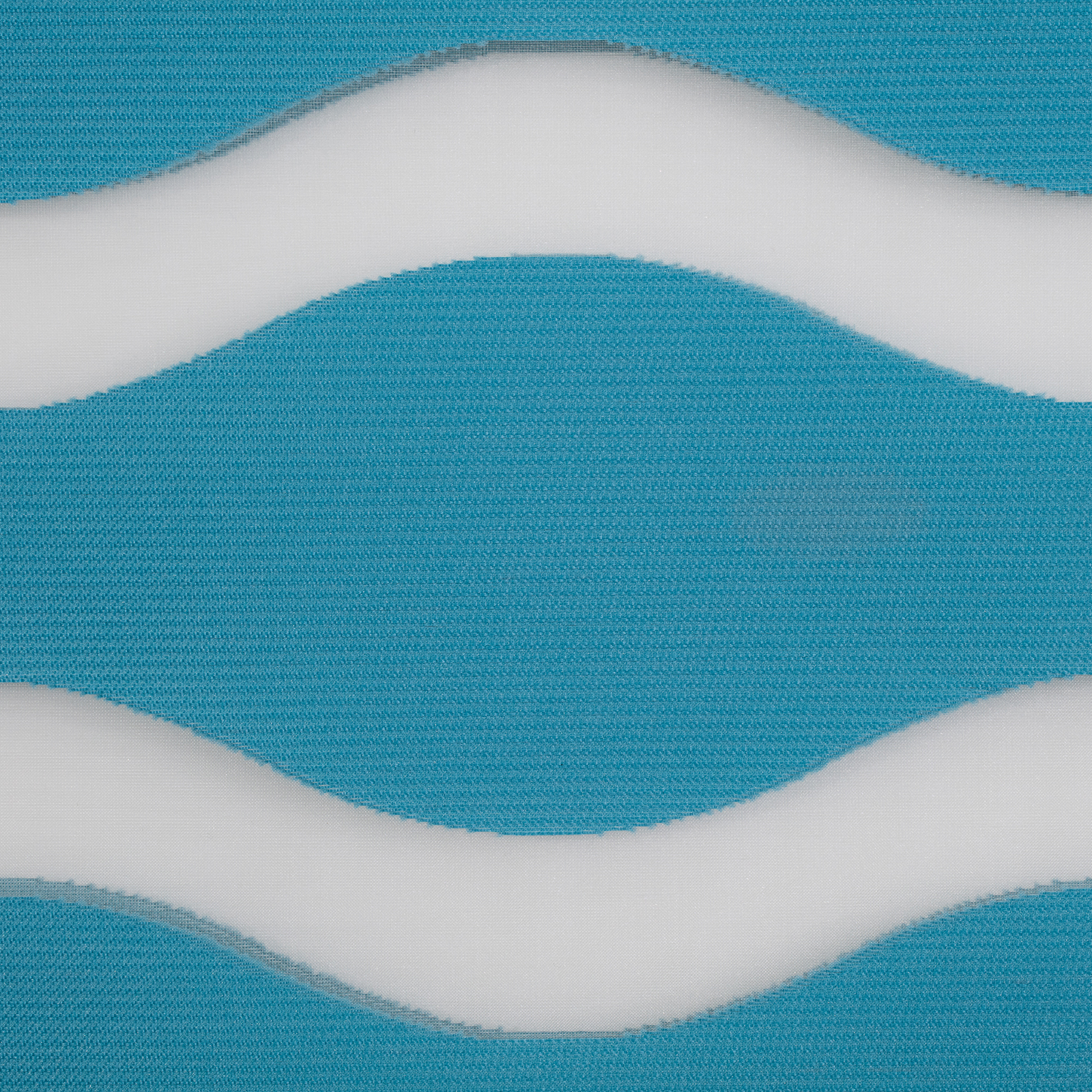 LICHTBLICK Doppelrollo - petrol - Wellen - 70x150 cm