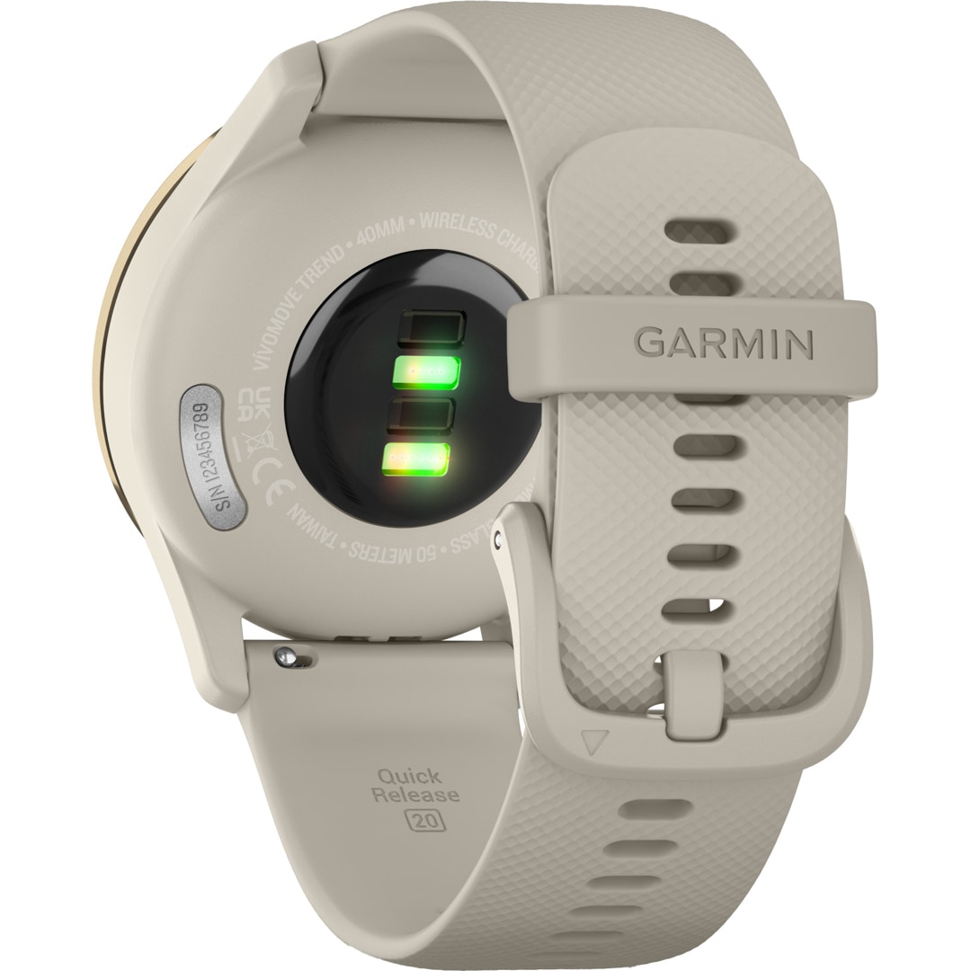 Garmin Vívomove Trend Hybrid Smartwatch Pastellbraun / Cremegold