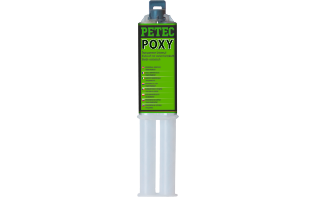 Petec POXY 2K Epoxidharzkleber 24 ml Doppelspritze SB-Karte