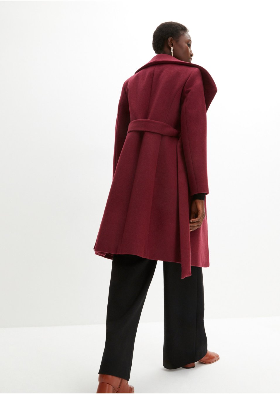 Manteau en laine mélangée