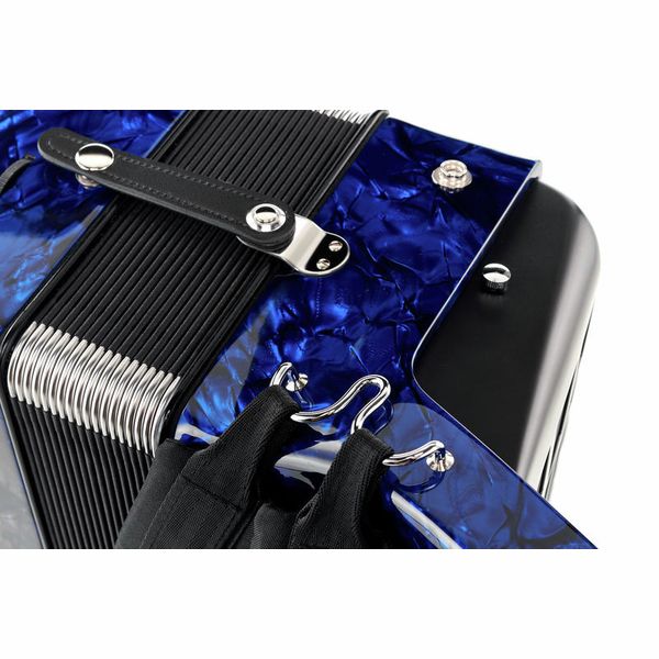 Hohner Bravo III 96 silent key blue