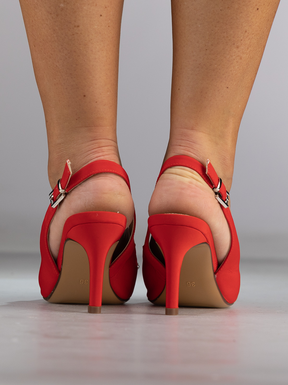 Dester Satin Red Pumps - Trapes Sko