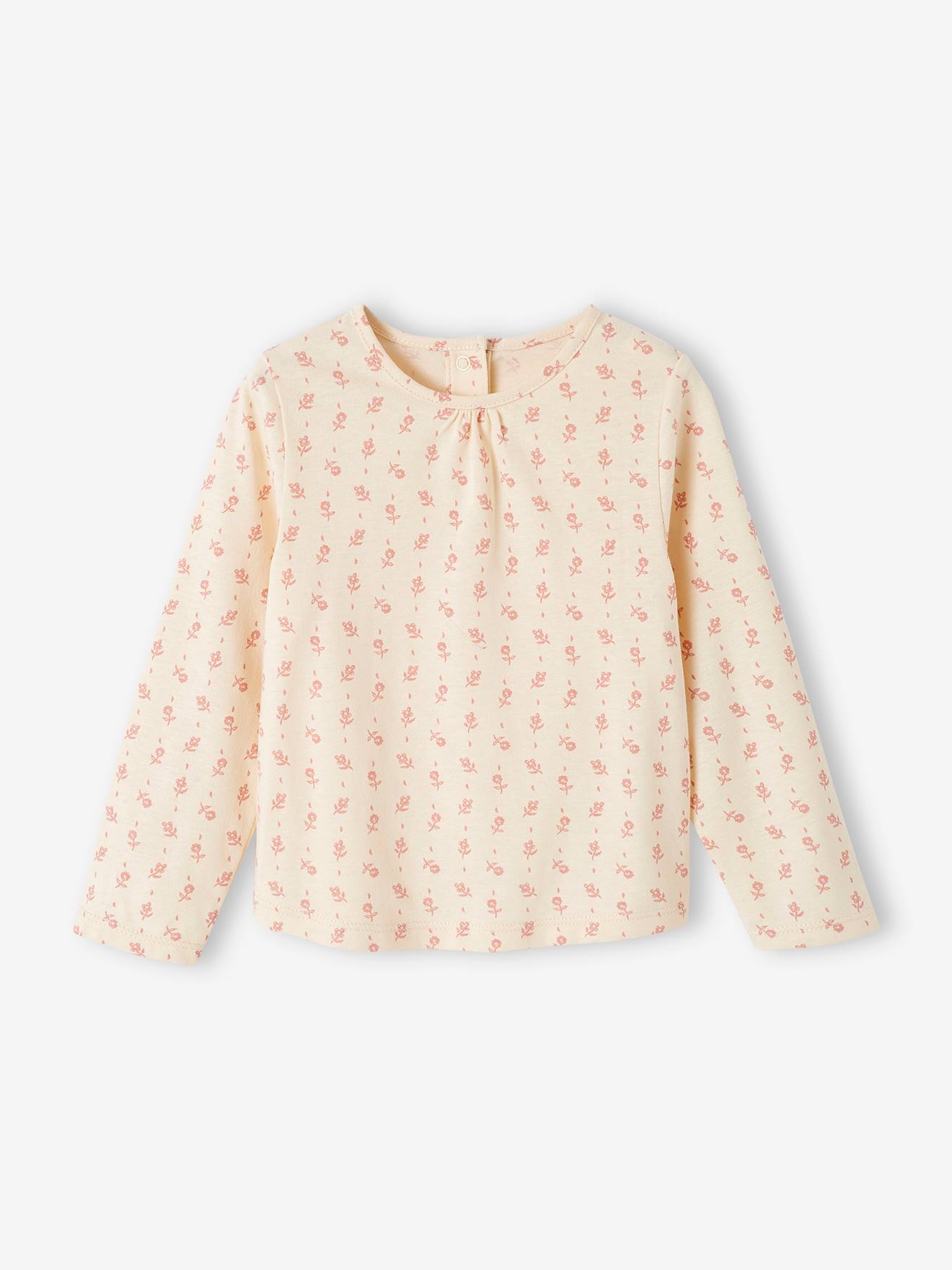 Conjunto de roupa de bebê de 4 peças: camiseta + shorts + suéter + meia-calça rosa-claro