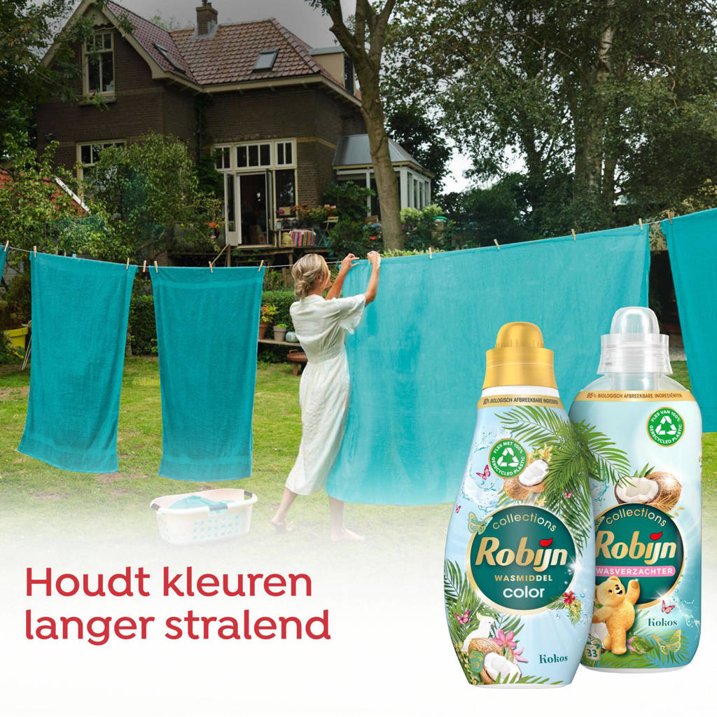 wasmiddel en wasverzachter pakket - Kokos - set van 5 - 60 wasbeurten