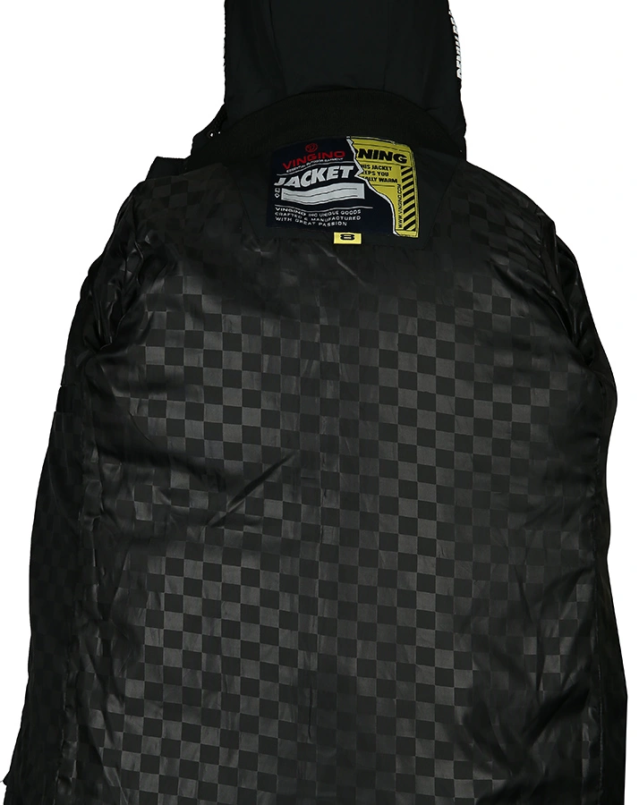 Winterjacke TEFO mit Kapuze in schwarz