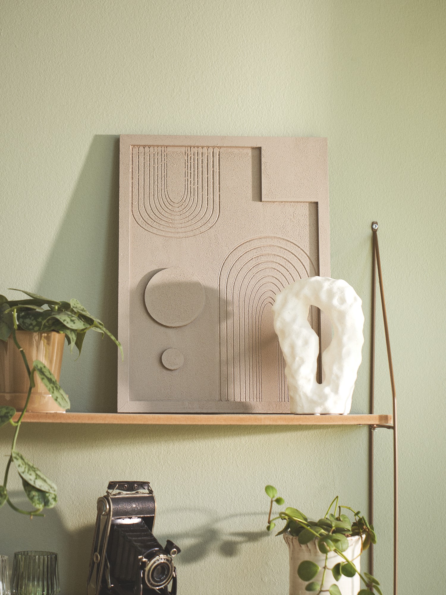 Vægdekoration | MDF. 30 x 40 x 1,5 cm. | Warm Grey