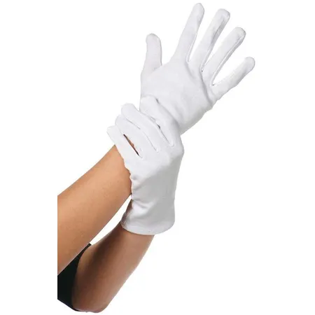 Mottoland Edle Handschuhe aus Baumwolle, weiß