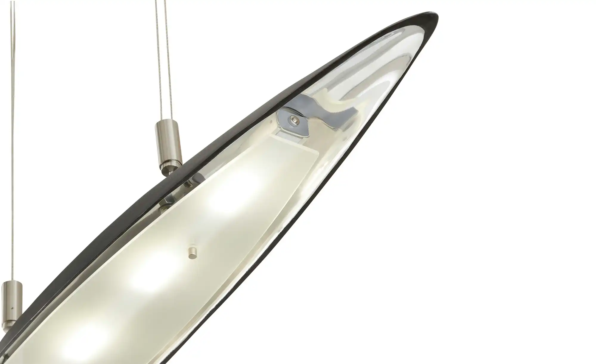 Fischer-Honsel LED-Pendelleuchte, schwarz matt/ antik mit Dimmer