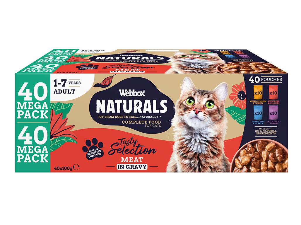 COMIDA HUMIDA GATO WEBBOX MEGAPACK MIX 40X100G