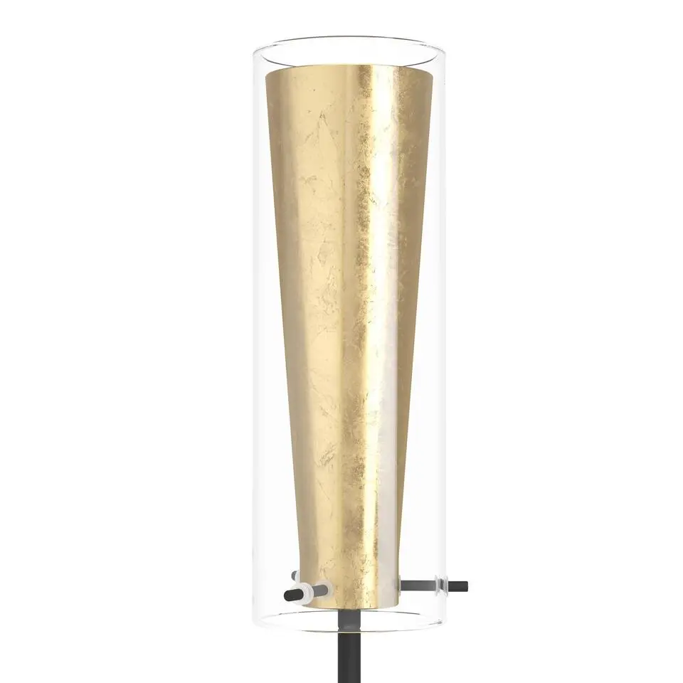 EGLO Pinto Gold Staande lamp - E27 - 11 cm - Zwart/Goud