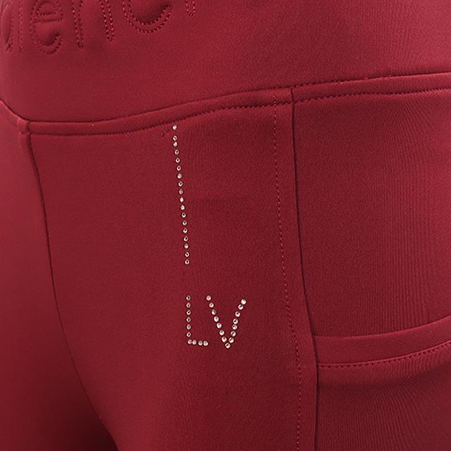 Paardrijlegging La Valencio LVWella Full Grip Donkerrood
