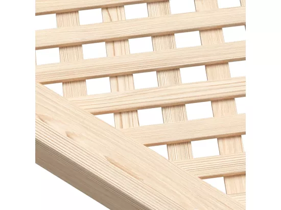 Portes d'armoires en treillis 2 pcs 59,5x39,5 cm pin massif