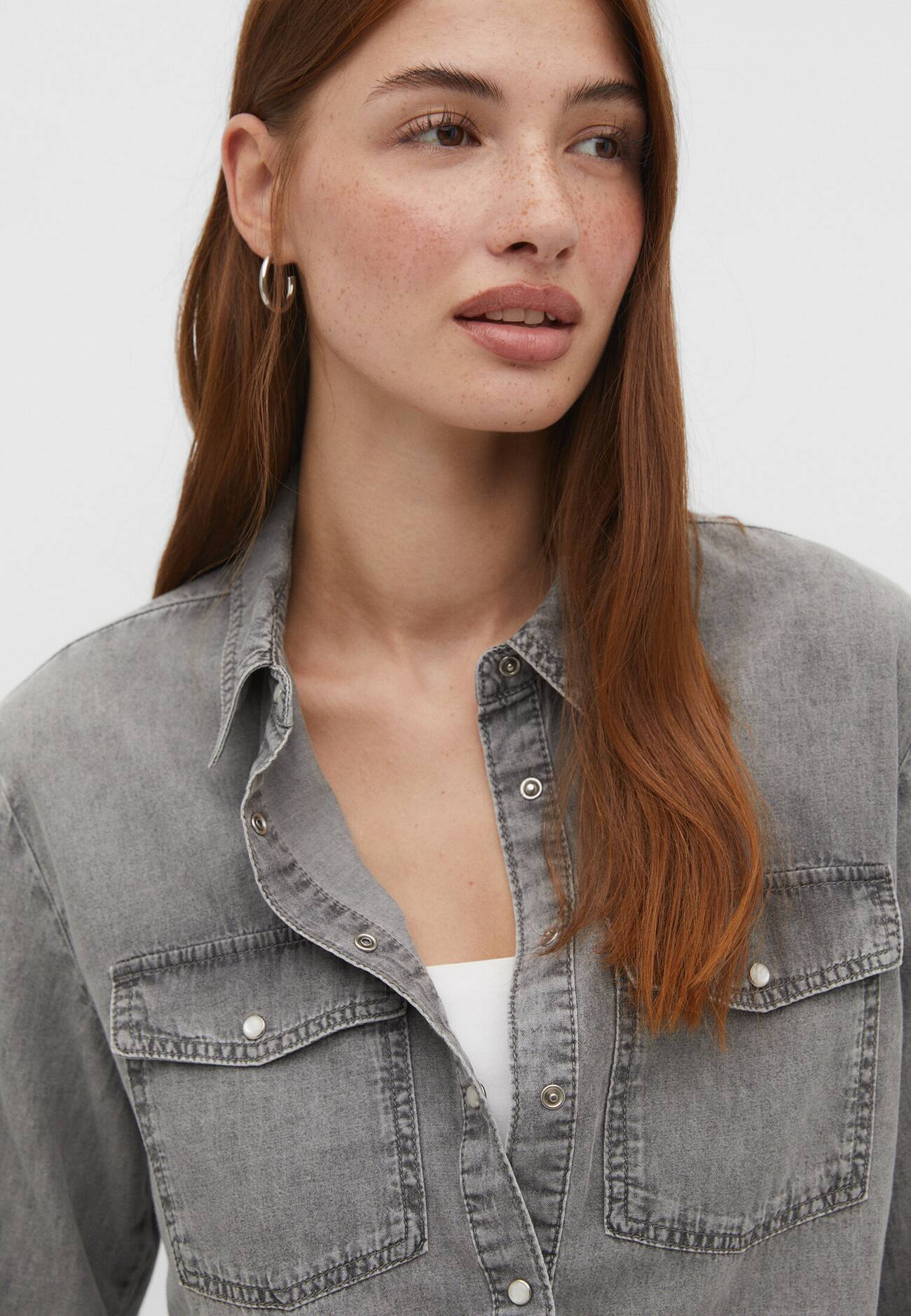 Camisa jeans de corte regular