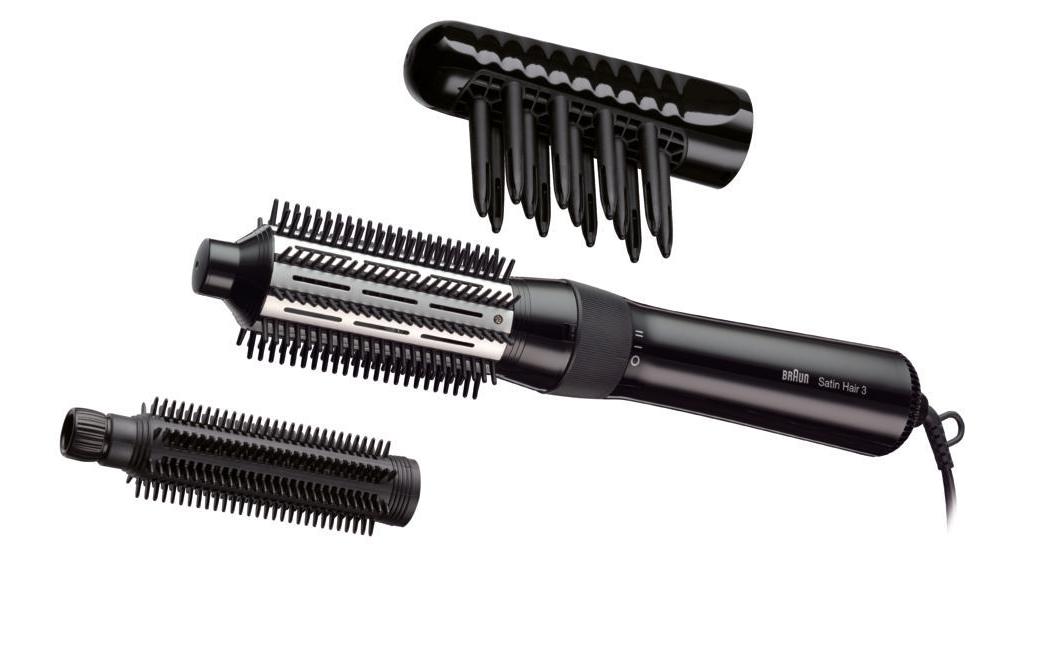 Warmluftbürste Satin hair 3 AS 330Warmluft-Lockenbürste für gesund glänzendes Haar