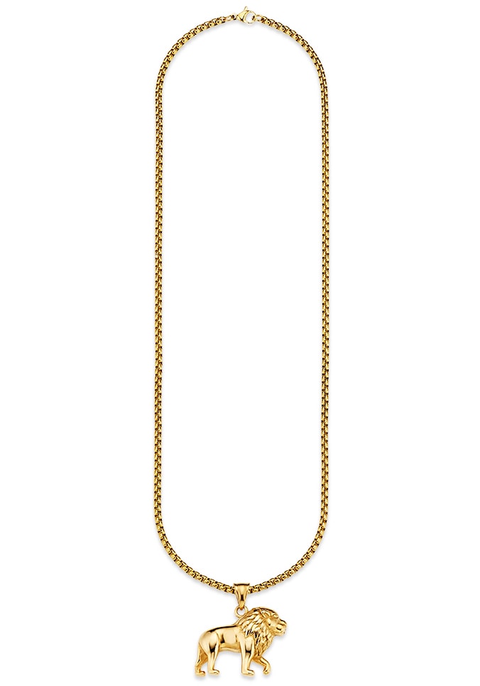 Bruno Banani Kette mit Anhänger »Schmuck Geschenk Halskette Löwe Venezianerkette«