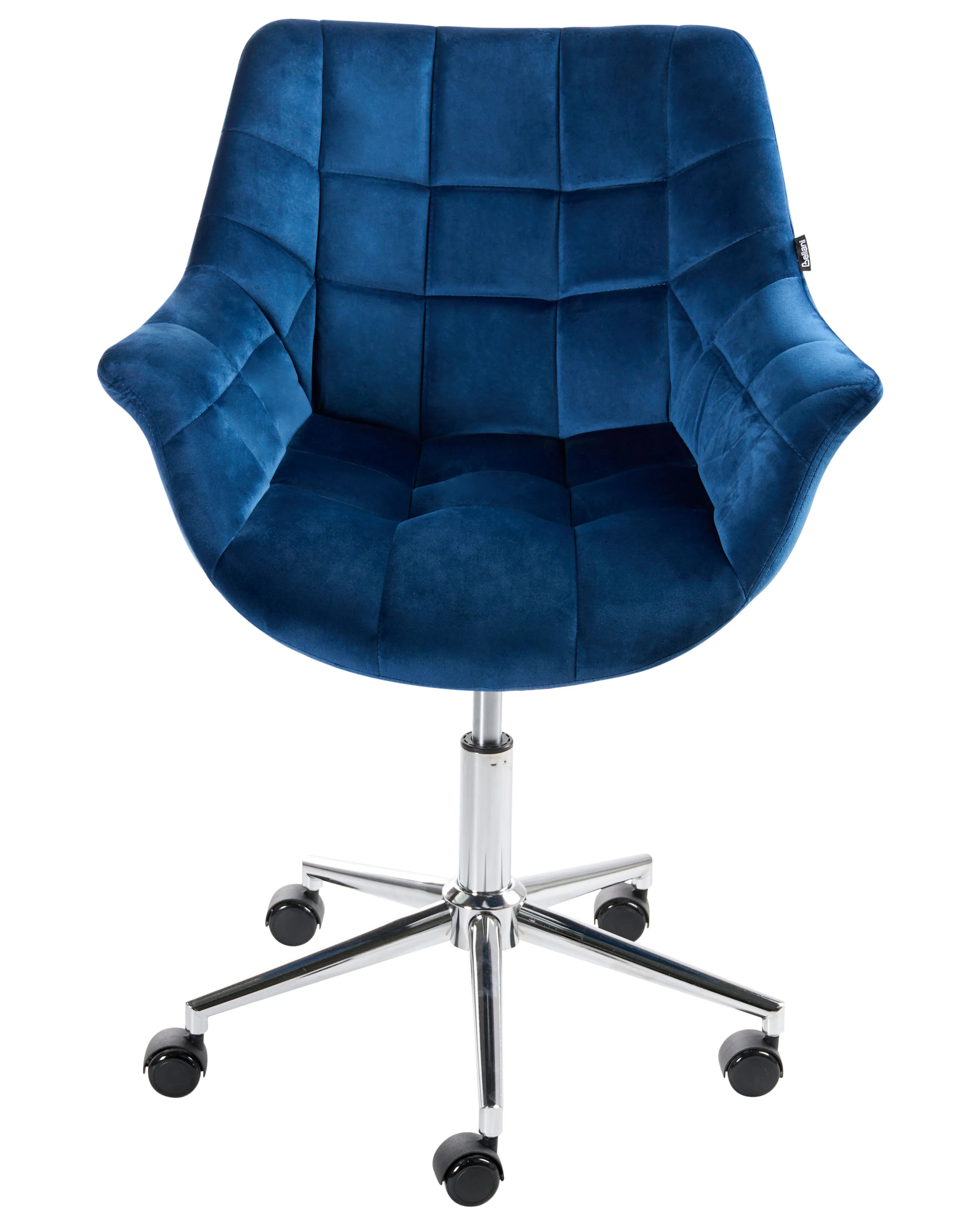 Bureaustoel LABELLE Fluweel Marineblauw