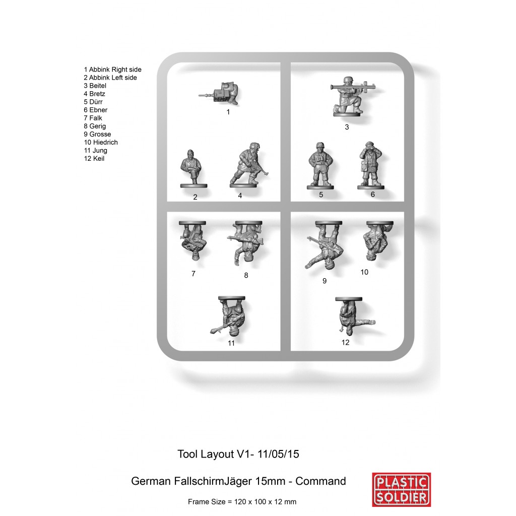 15mm Late War German Fallschirmjaeger