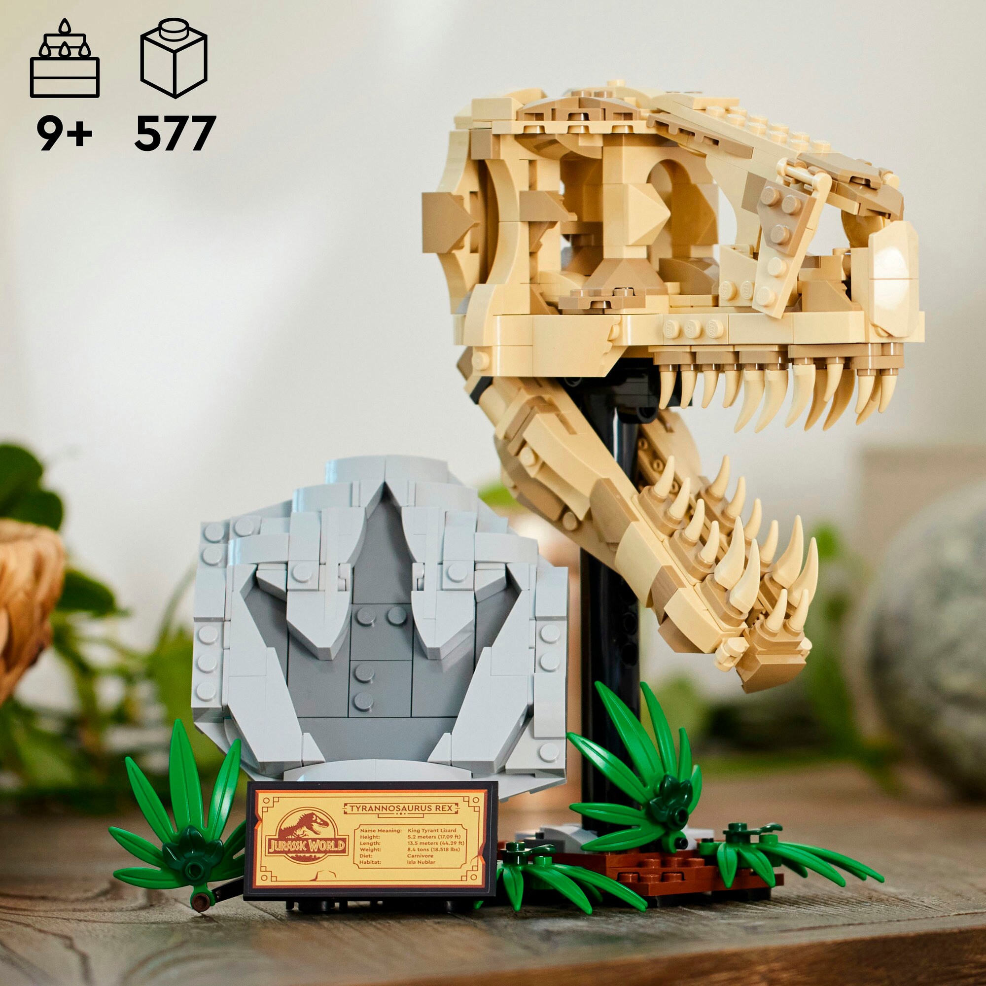 LEGO Konstruktionsspielzeug Jurassic World Dinosaurier-Fossilien: T.-Rex-Kopf