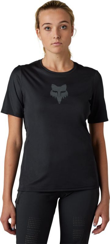 Fox Ranger MTB Fietsshirt Korte Mouwen Zwart/Grijs/Zwart Dames