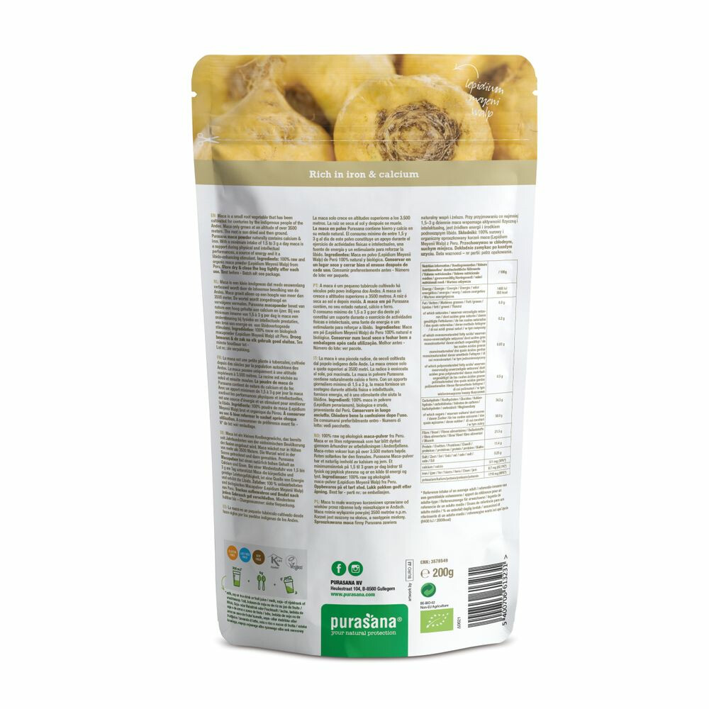 Purasana Maca Poeder Bio200 gr