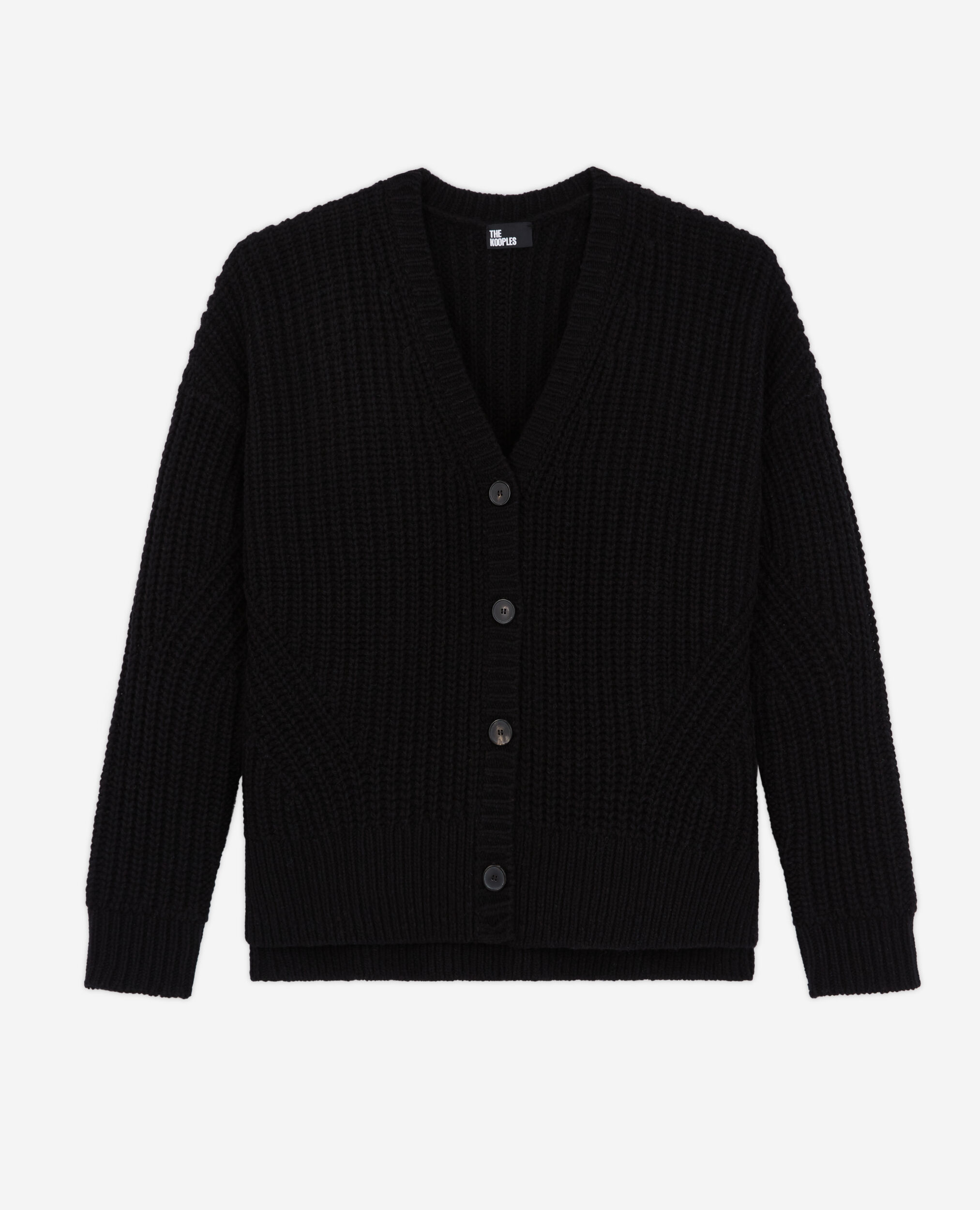 Cardigan en laine noir