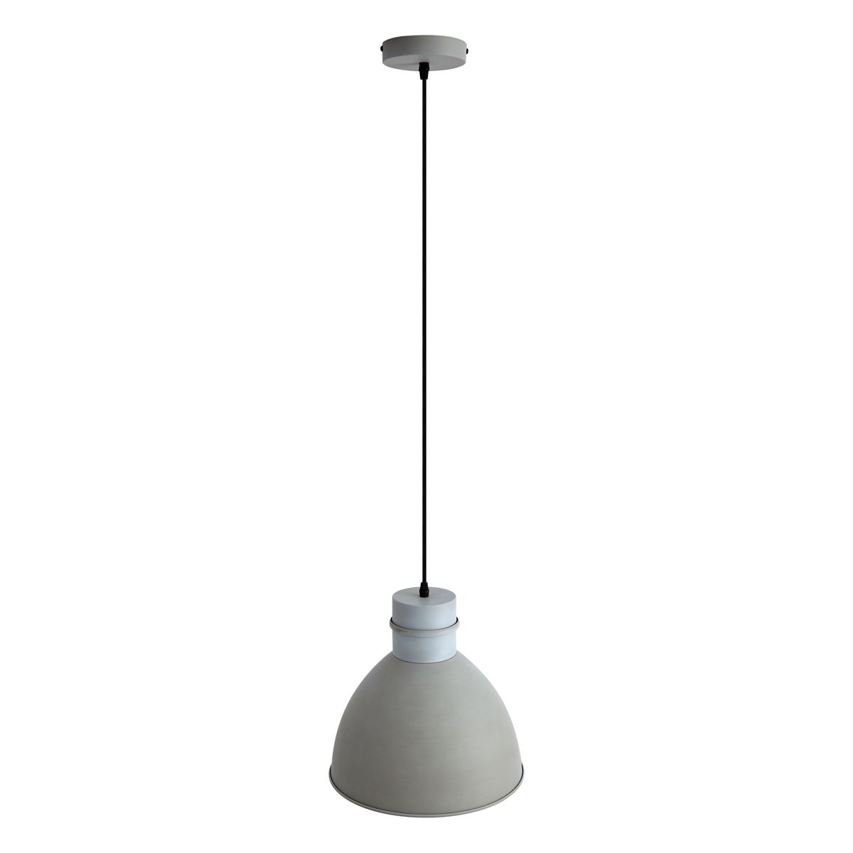 Landelijke hanglamp grijs - Dory