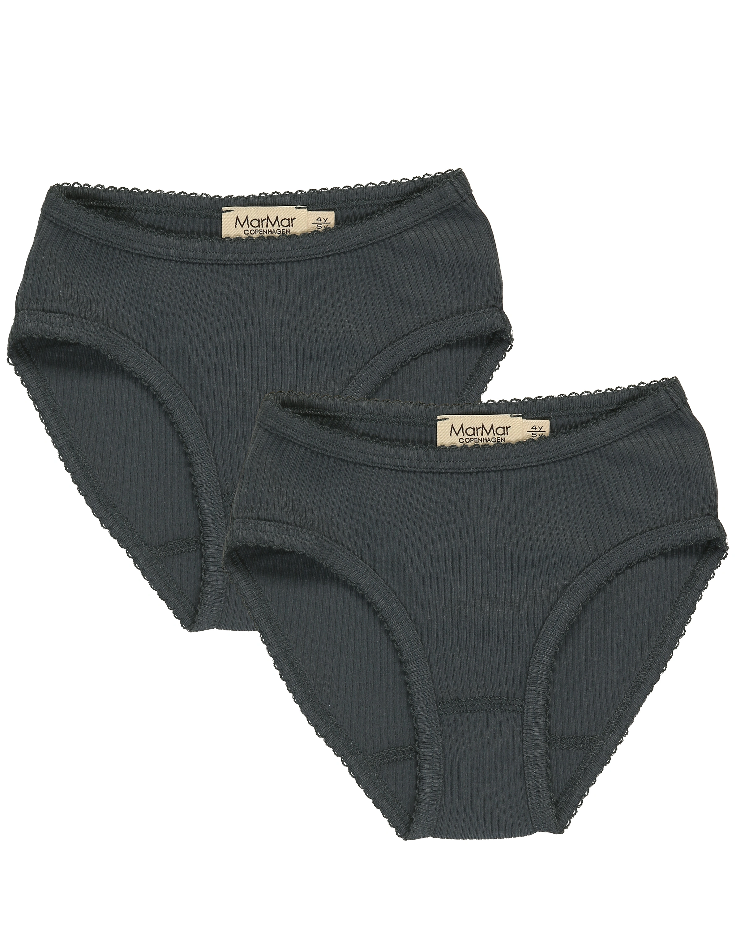 Mädchen-Panties RIB 2er-Set in blue