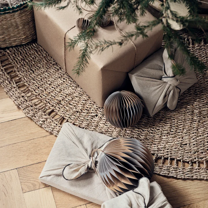 Broste Copenhagen - Christmas Ball Deko-Anhänger, Ø 5 cm, gemische Farben (2) (6er-Set)