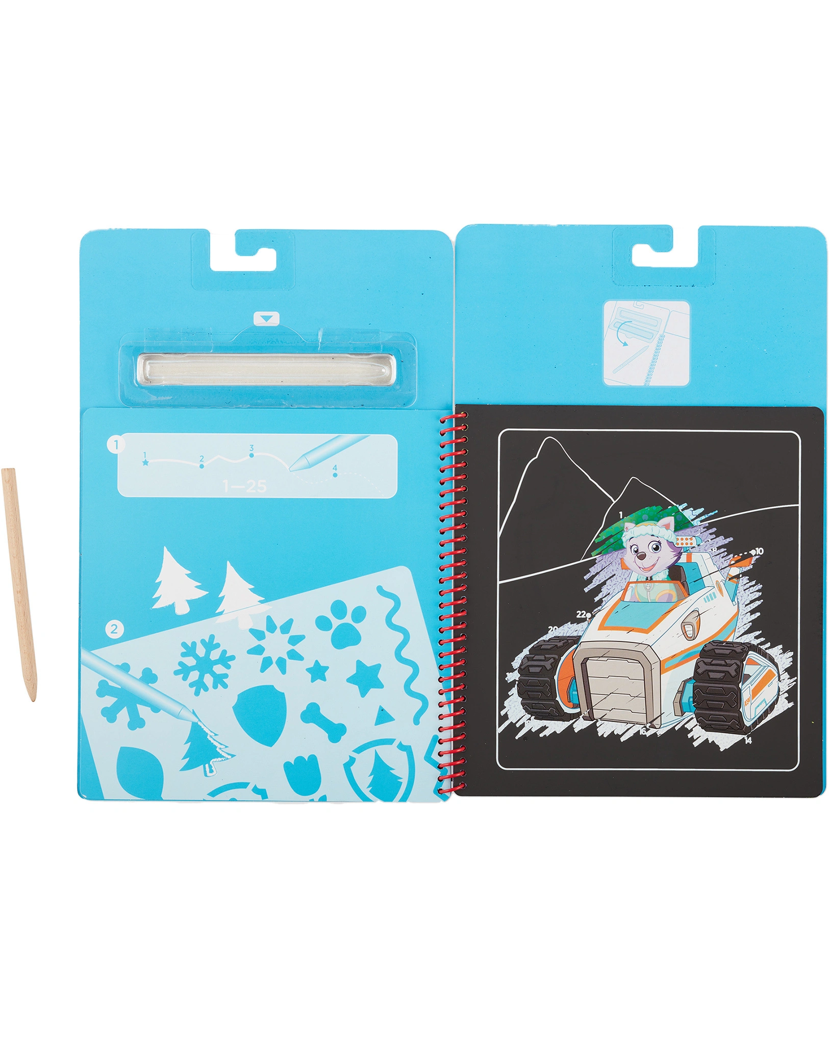Kratzblock PAW PATROL - SKYE mit Holzstift