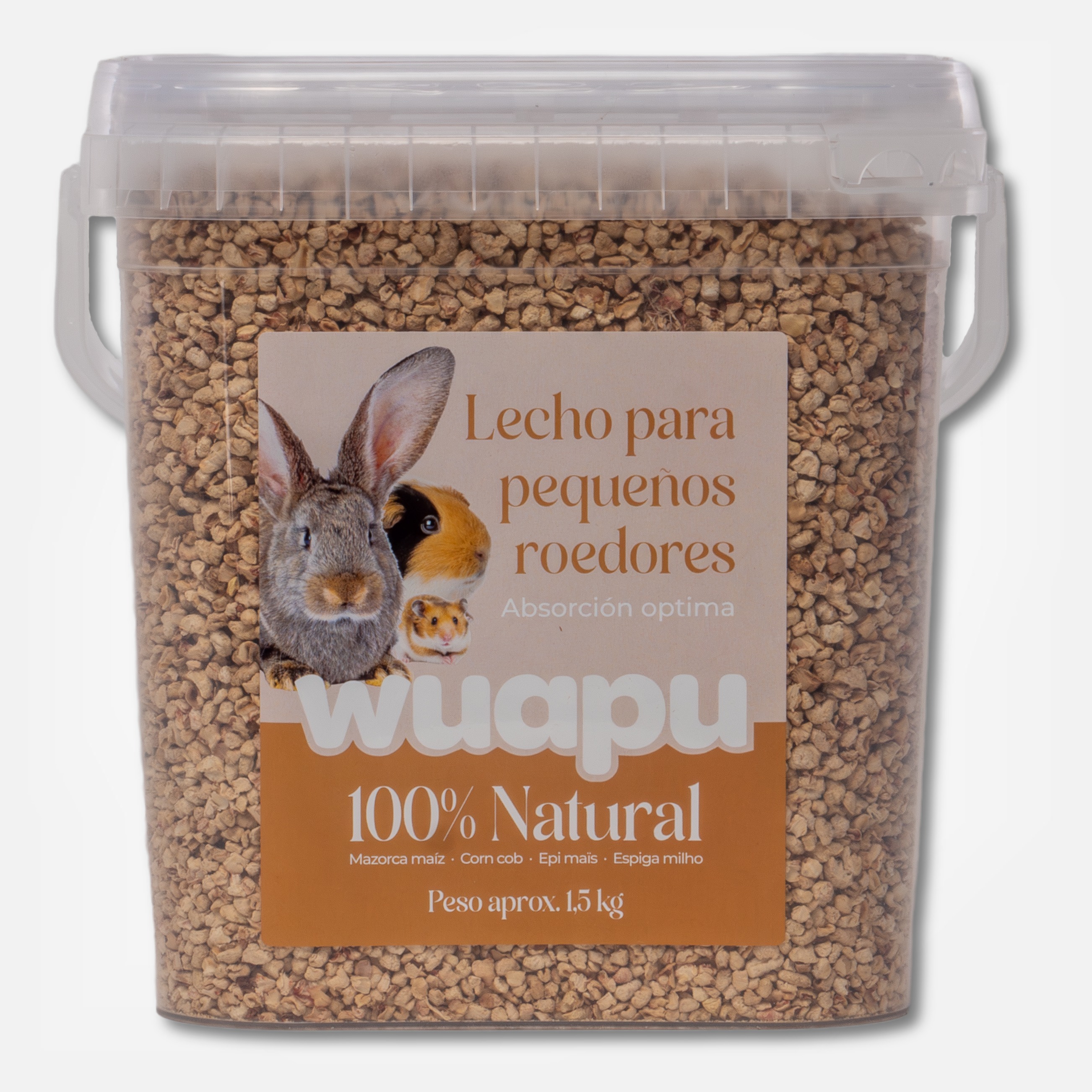 Cama de milho WUAPU para roedores 1,5 kg
