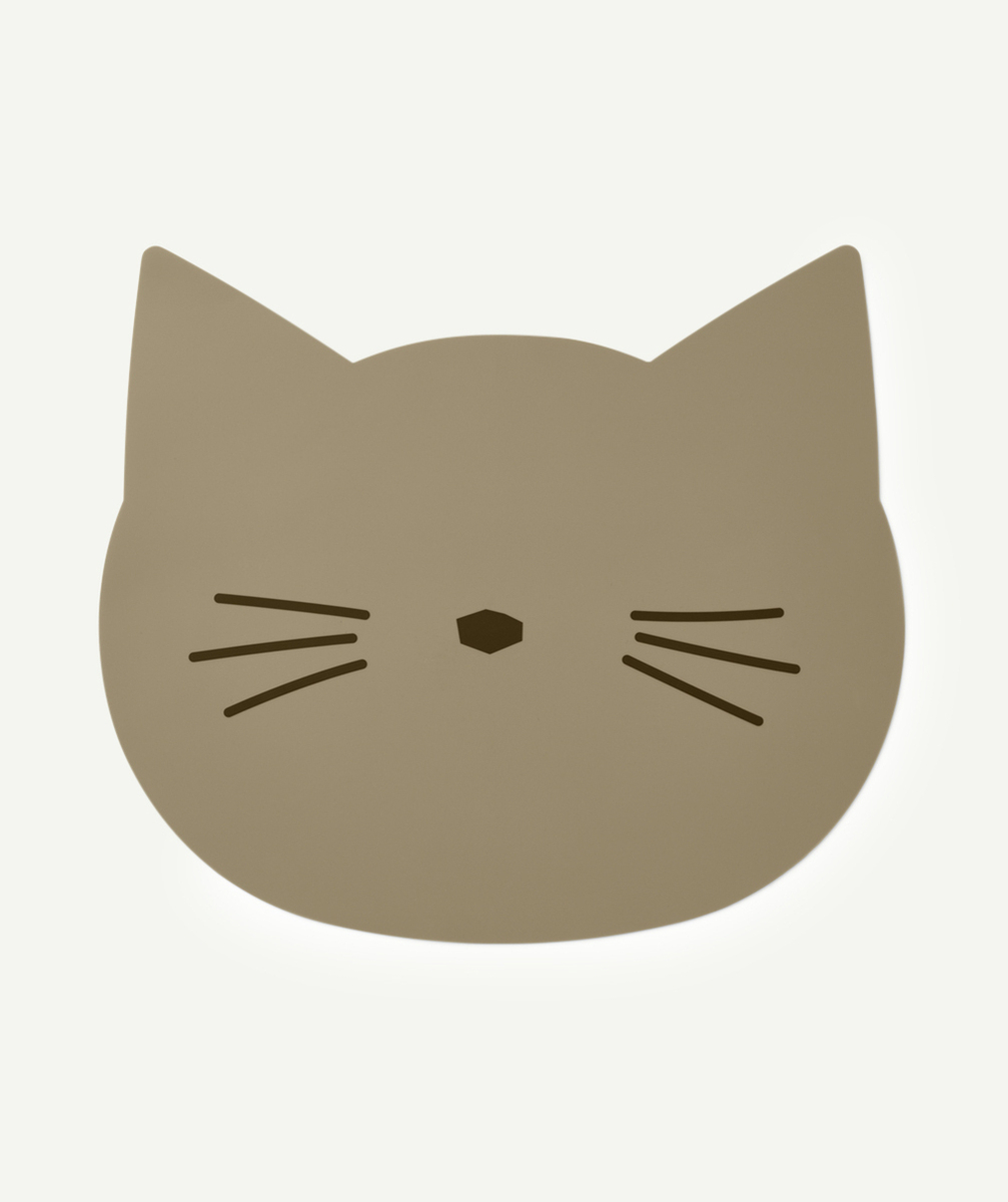 LIEWOODSET DE TABLE CHAT AURA BRUN