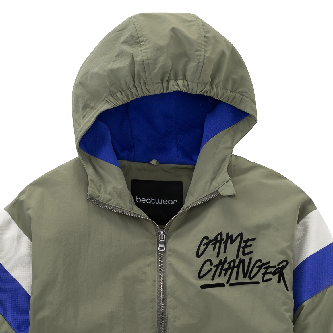 Beatwear Jungen Jacke mit Kapuze oliv