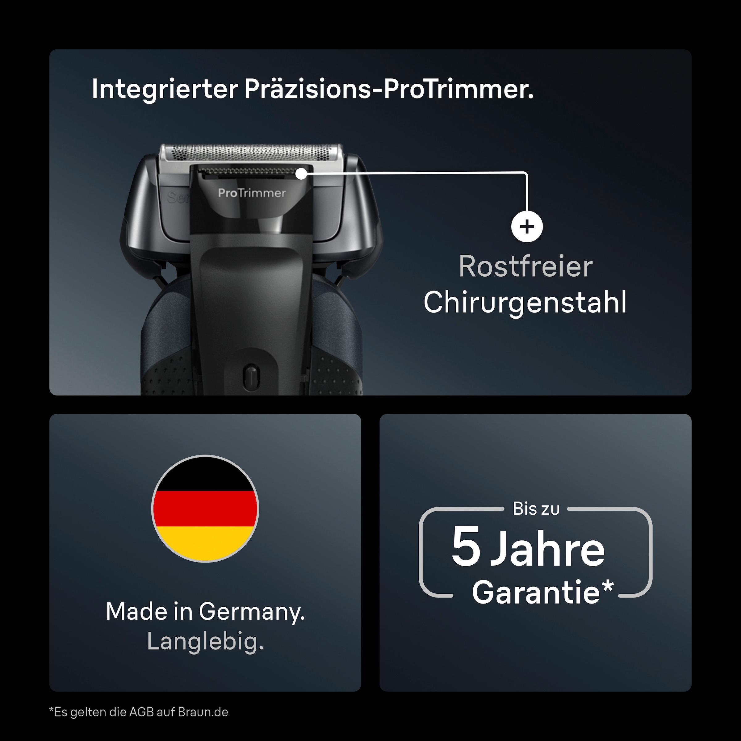 Braun Elektrorasierer »Series 8 8663cc« Smart Care Center integrierter Präzisionstrimmer SensoAdapt für jede Bartdichte, mit 5in1 SmartCare Center